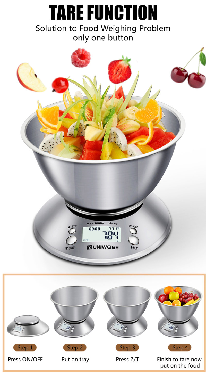 kitchen scale with bowl-1